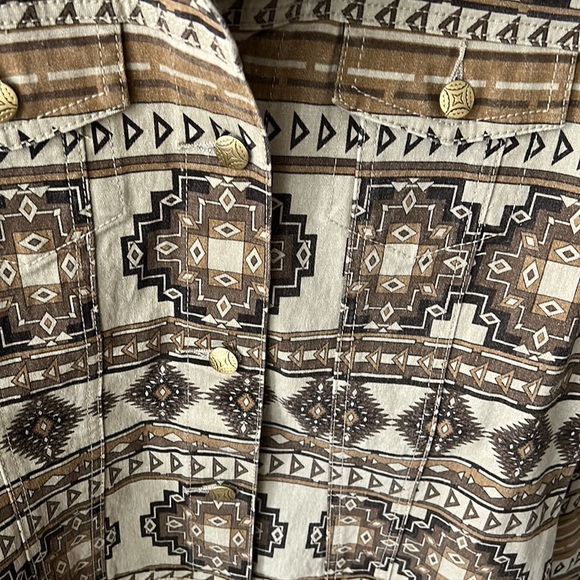 NWT Diane Gilman Southwestern Aztec Desert Print Jacket - Picture 3 of 9